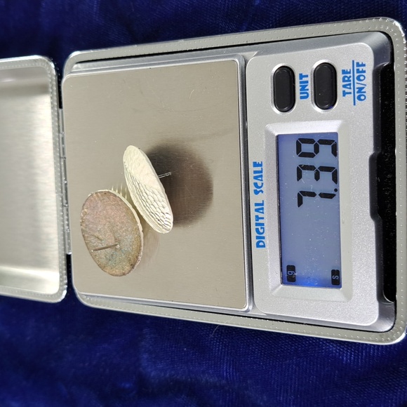 3 Pair 1Vintage 90's Metallic Painted .925 Post Earrings - Picture 10 of 12